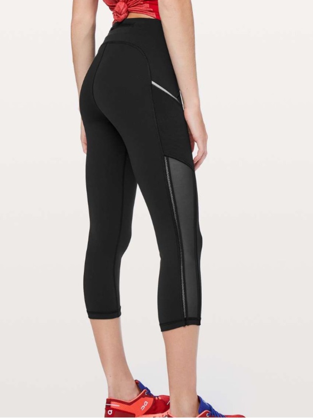 Lululemon Speed Up Crop *High Mesh 21" Women’s Size 6